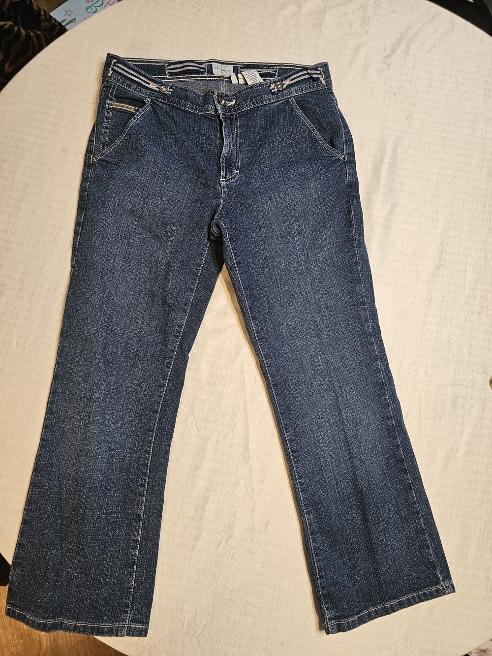 Vintage 90s Calvin Klein "Just Low Capri" Denim Pants Size 6